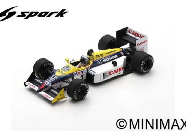 Модель 1:43 Williams Honda FW11B №5 «Canon» Australian GP (Riccardo Patrese)