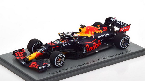 Модель 1:43 Oracle Red Bull Racing Honda RB16B №33 Winner Monaco GP (Max Verstappen)