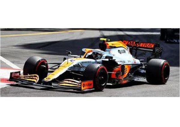 Модель 1:43 McLaren Mercedes MCL35M №4 3rd Monaco GP (Lando Norris)
