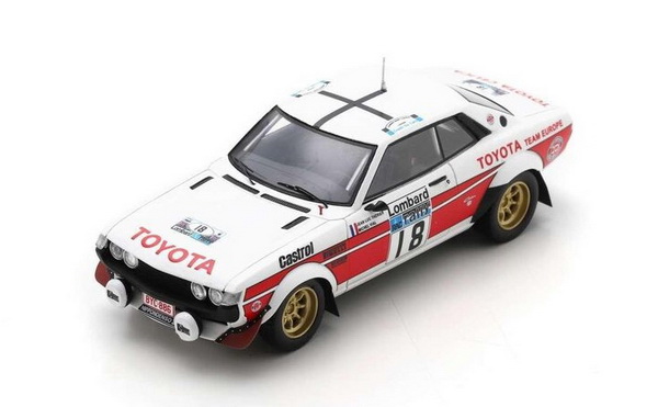 Toyota - Celica 2000gt N 18 Rally Rac Lombard - 1977 - J.L.Therier - M.Vial - White Red