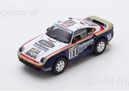 porsche 959 #186 winner paris dakar rally 1986 r. metge - d. lemoine S7815 Модель 1:43
