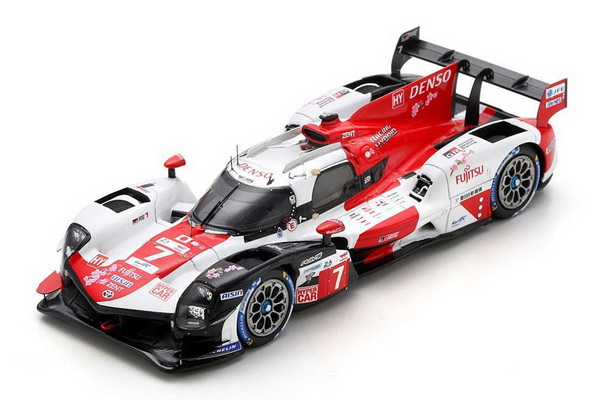 Модель 1:43 Toyota - Gr010 3.5l V6 Twin Turbo Hybrid Team Gazoo Racing N 7 24h Le Mans 2023 M.Conway - K.Kobayashi - J.M.Lopez - White Red