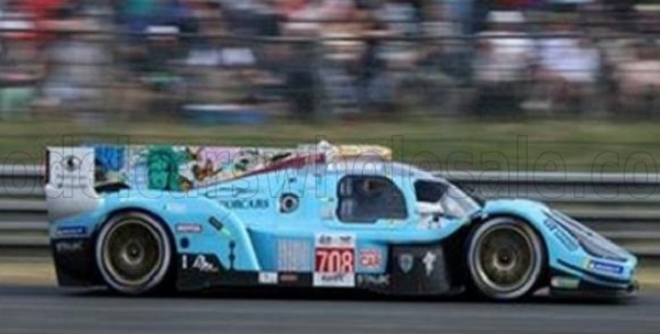 Модель 1:43 Glickenhaus - Scg007 3.5l Turbo V8 Team Glickenhaus Racing N 708 6th 24h Le Mans 2023 R.Briscoe - R.Dumas - O.Pla - Light Blue