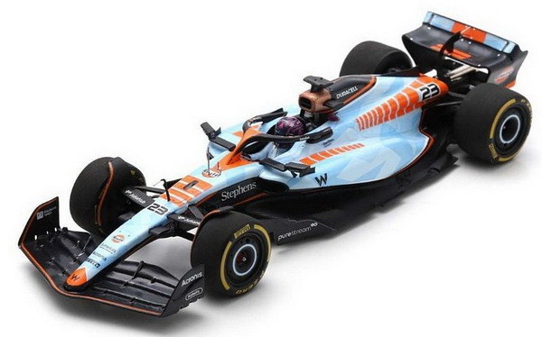 Модель 1:43 Williams F1 Fw45 Team Williams Racing Gulf N 23 Singapore GP 2023 Alexander Albon