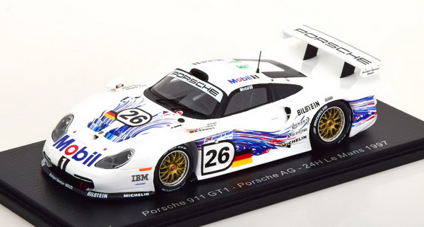 Модель 1:43 Porsche 911 3.2l Gt1 Evo Team Porsche Ag N 26 24h Le Mans 1997 R.Kelleners - E.Collard - Y.Dalmas