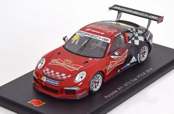 Модель 1:43 Porsche 911 (991) GT3 Cup №58, PCCA 2014 Tung