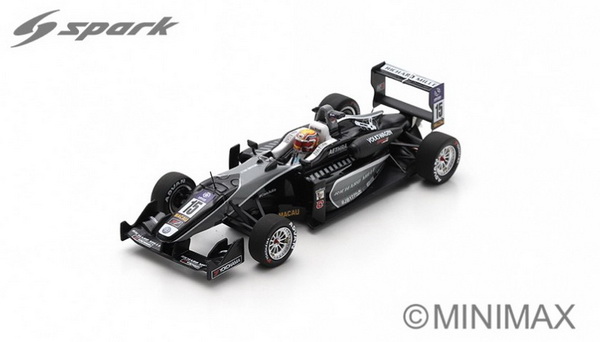 Модель 1:43 Dallara F3 Team Van Amersfoort Racing N 15 2nd Macau GP International Cup - 2015 - Charles Leclerc - Black