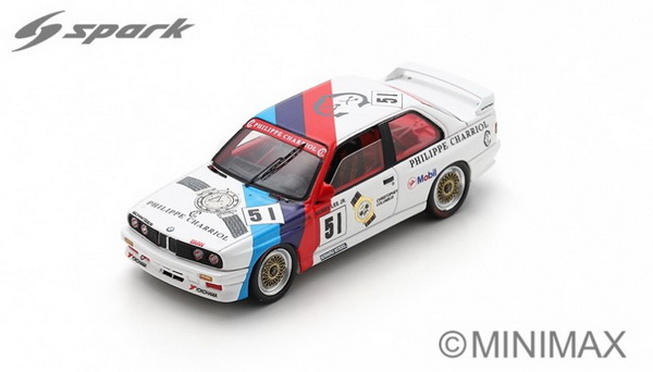 BMW 3-series (E30) N 51 Winner Acp Guia Macau - 1988 - H.Lee Jr. - White Blue Red SA270 Модель 1:43