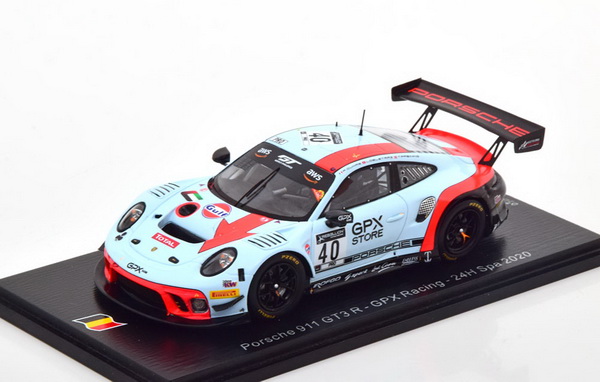 Модель 1:43 Porsche 911 GT3 R №40 GPX Racing 24h Spa