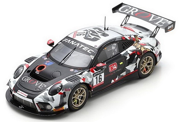 Модель 1:43 Porsche 911 991-2 GT3 R №16 Team Earl Bamber Motorsport 24h Spa (A.D'silva - S.Grove - B.Grove - M.Payne)