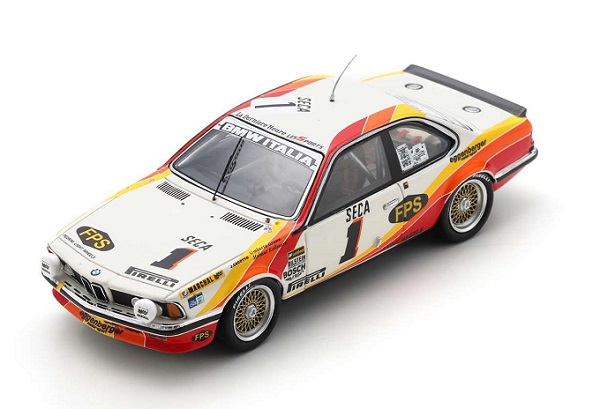 Модель 1:43 BMW - 6-Series 635 Csi Team Bmw Italia N 1 24h Spa 1983 Umberto Grano - Helmut Kelleners - Johnny Cecotto - White Orange Yellow