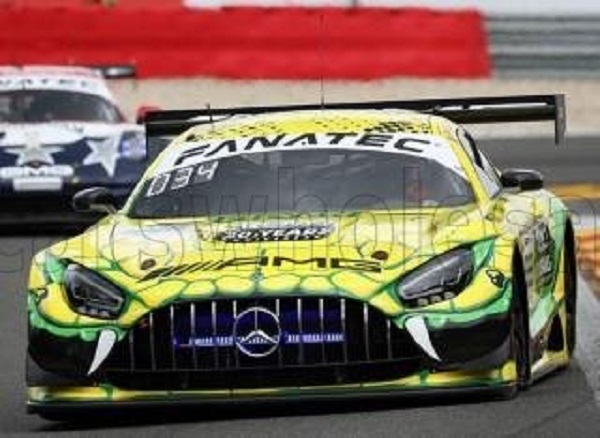 Модель 1:43 Mercedes-Benz AMG GT3 Team Gruppem Racing №999 24h Spa 2023 (M.Engel - M.Grenier - D.Juncadella)