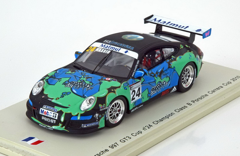 Модель 1:43 Porsche 911 (997) GT3 Cup №24, Class B Champion 2010