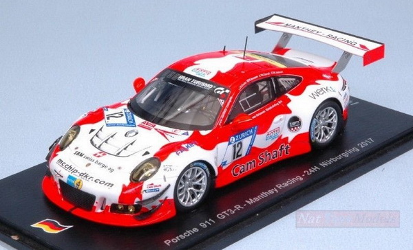 Модель 1:43 Porsche 911 GT3-R №12 Manthey Racing 24h Nurburgring (O.Klohs - R.Renauer - Mathieu Jaminet - M.Cairoli)