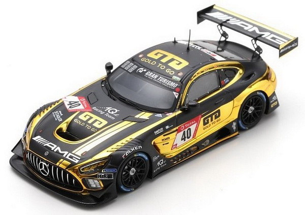 Mercedes-AMG GT3 #40 10Q Racing Team 10th 24H Nürburgring 2021 SG759 Модель 1:43
