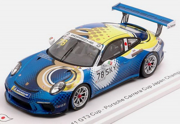 Porsche 911 GT3 Cup №78 Porsche Carrera Cup Japan Champion (Tsubasa Kondo) SJ066 Модель 1:43