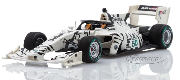 Модель 1:43 SF19 Next50 test car Shiro Tora White Tiger Super Formula Japan 2022