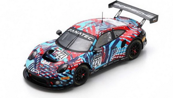Porsche 911 GT3 R N°221 GPX Martini Racing - Spa Test Days 2022 R. Lietz - M. Christensen - K. Estre SP429 Модель 1:43