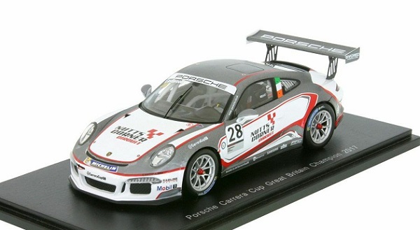 Porsche 911 GT3 №28 Champion Carrera Cup Great Britain (Charrlie Eastwood) UK003 Модель 1:43