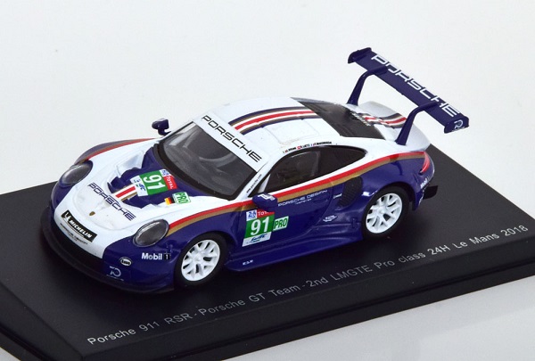 Porsche 911 (991) RSR №91 24h Le Mans (Lietz - Bruni - Frederic Makowiecki) Y121 Модель 1:64