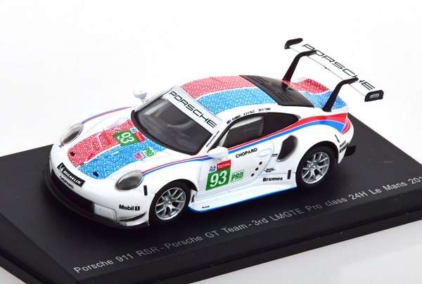 Porsche 911 (991) RSR No.93, 24h Le Mans 2019 Pilet/Bamber/Tandy Y141 Модель 1:64