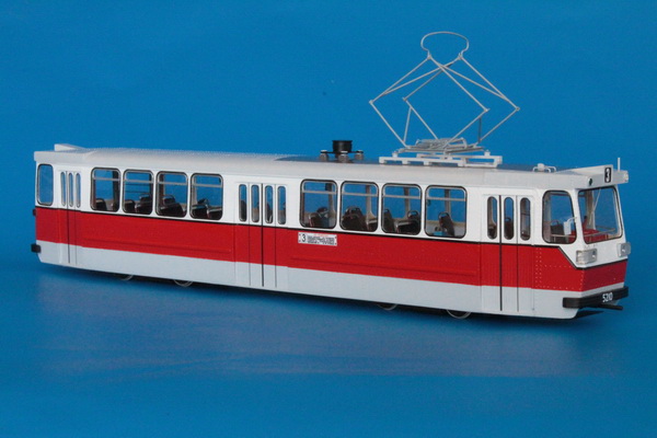 Модель 1:43 Трамвай ЛМ-67 Ленинград (Вагон 5210) - серия 75 экз.