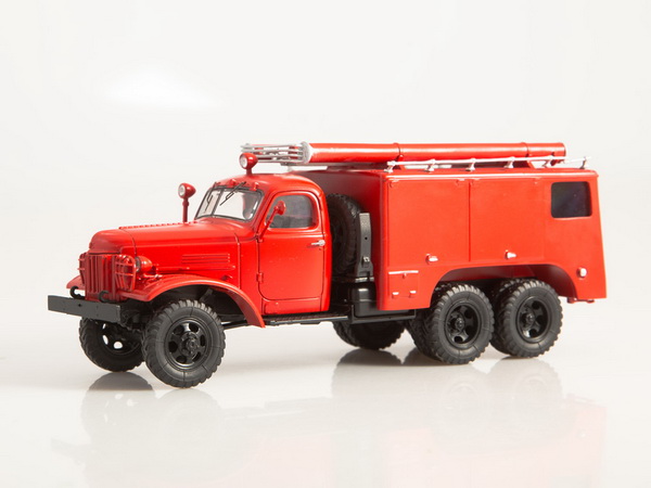 Модель 1:43 Пожарный автомобиль химического пенного тушения ПМЗ-16