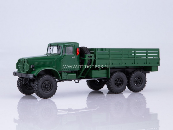 КрАЗ-214 (бортовой) - зелёный 102262 Модель 1:43