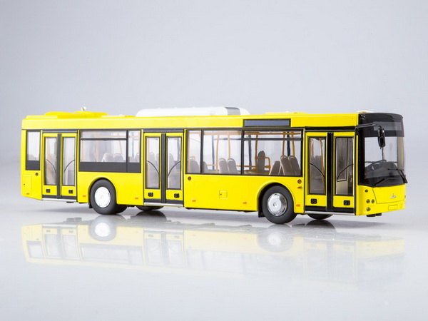 МАЗ-203 автобус городской - жёлтый 102651 Модель 1:43