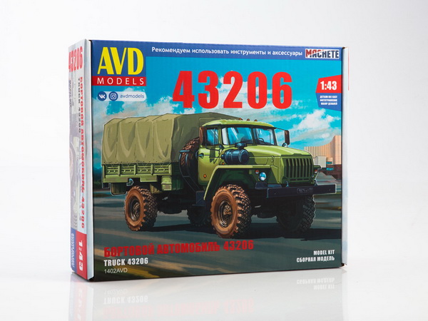 43206 (сборная модель kit) 1402AVD Модель 1:43