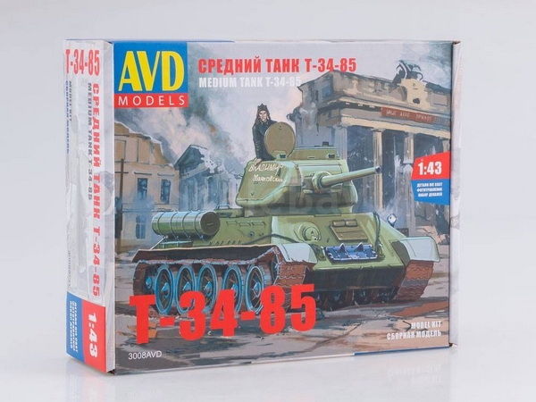 Модель 1:43 Т-34-85 Советский средний танк (KIT)