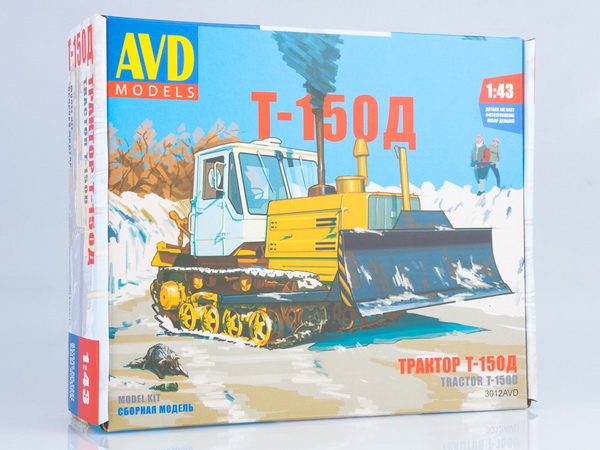 Трактор Т-150 гусеничный с отвалом (сборная модель kit) 3012AVD Модель 1:43