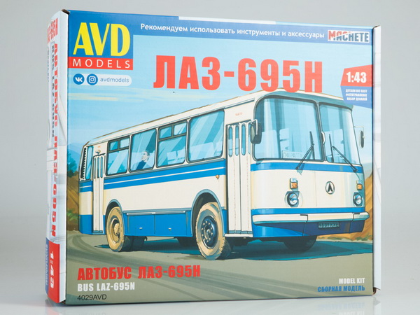 Сборная модель ЛАЗ-695Н 4029AVD Модель 1:43