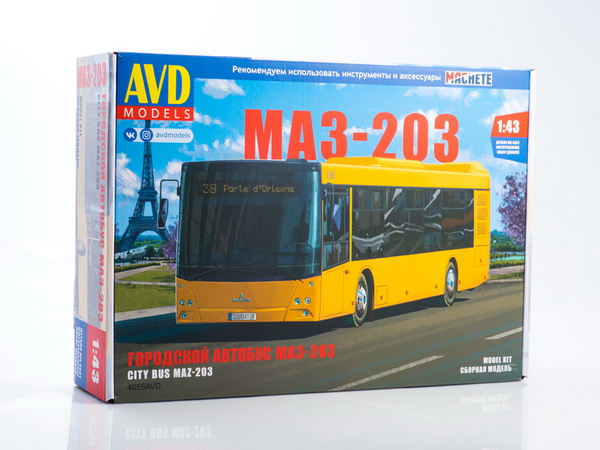 МАЗ-203 автобус городской (сборная модель KIT)