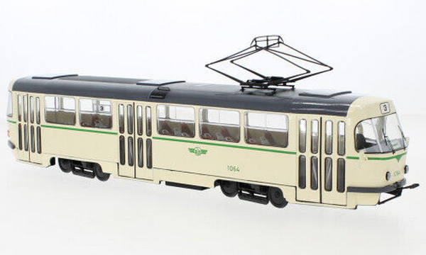Модель 1:43 трамвай Tatra T4D Magdeburg 1986