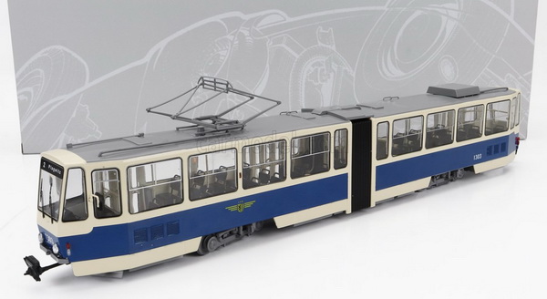 трамвай TATRA KT4 "Leipziger Transport Services" 1979 Beige/Blue