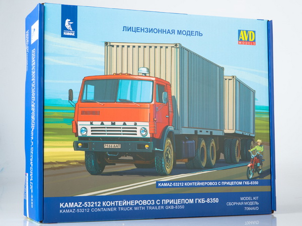 Модель 1:43 КамАЗ-53212 контейнеровоз (сборная модель KIT)
