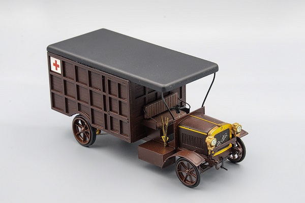 Модель 1:43 Berliet CBA (1915) Санитарный фургон, brown