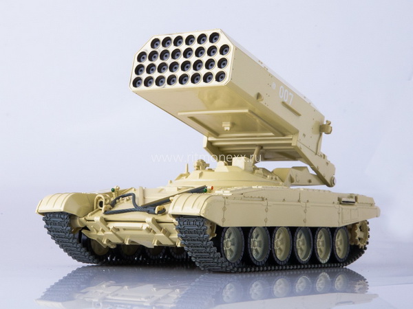 Модель 1:43 Т-72 ТОС-1 «Буратино» - серия «Наши танки» №14