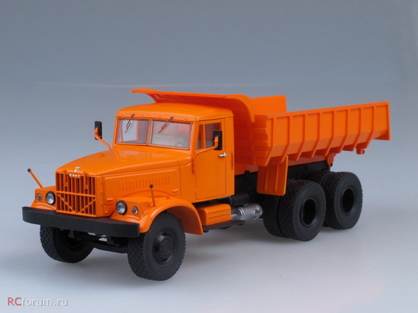 Модель 1:43 КрАЗ-256Б самосвал - оранжевый