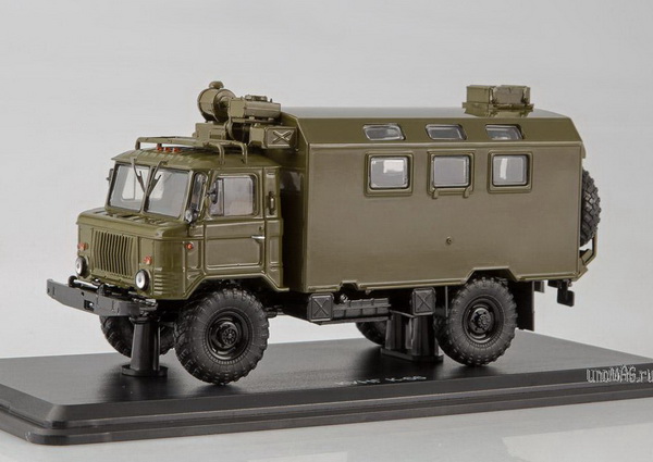 Модель 1:43 Военный кунг К-66, хаки