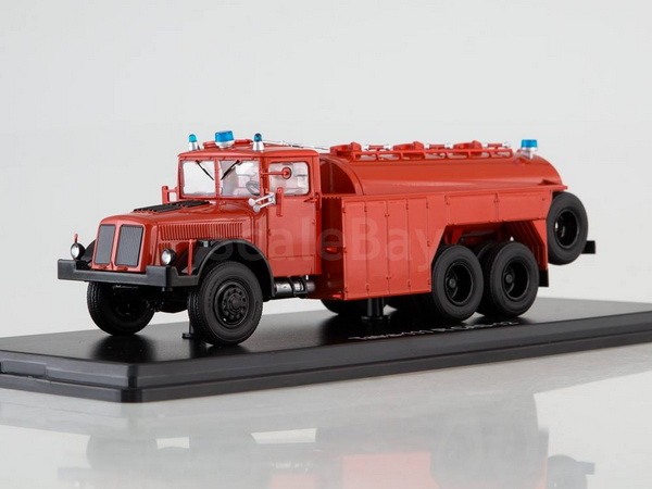 Модель 1:43 Tatra 111 R CAS-12 (пожарная цистерна) - red