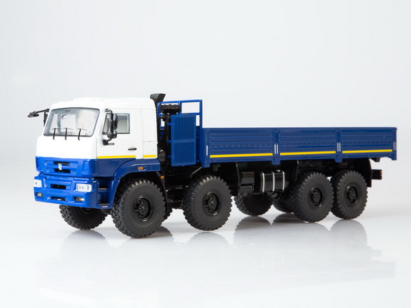 КамАЗ-6560 бортовой (рестайлинг) - белый/синий