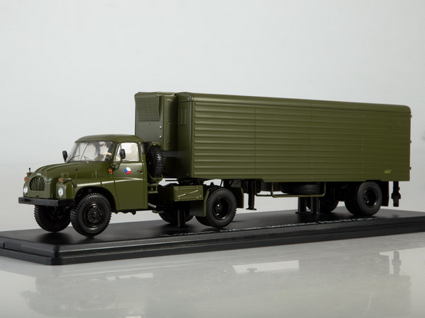 Модель 1:43 Tatra 138 NT 4x4 с п/прицепом Alka N12CH - green