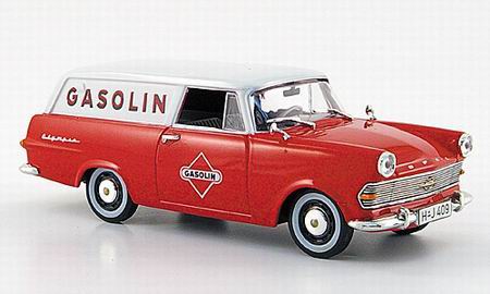 Модель 1:43 Opel Record Olimpia P2 Caravan «Gasolin» - red/white