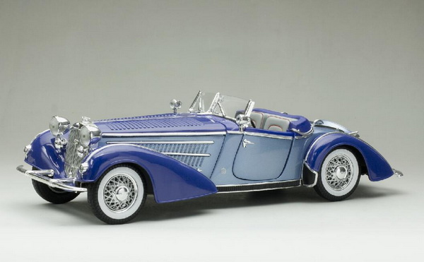 Horch 855 Roadster 1939 -Light Blue/Dark Blue SS2408 Модель 1:18