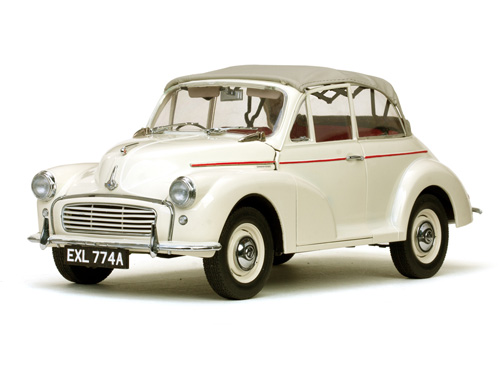Модель 1:12 Morris Minor 1000 Tourer - Old English White
