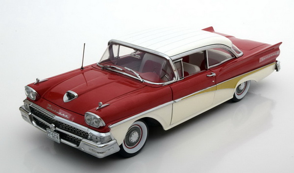 ford fairlane 500 hardtop - torch red/colonial white SS5274 Модель 1:18