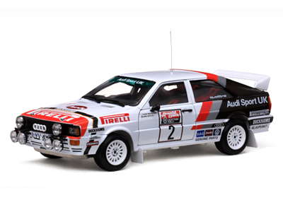 Модель 1:18 Audi Quattro Rally №2 (Hannu Olavi Mikkola - Arne Hertz)