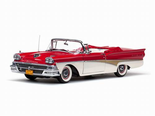 Ford Fairlane 500 Open Convertible - red/white